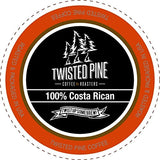 Twisted Pine Coffee 100% Costa Rican, Medium Roast, Single-Serve Cups for Keurig K-Cup Brewers, 12 Count
