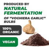 Nero Fermento Organic Black Garlic Powder, 30gr - Produced by Natural Fermentation of “Voghiera Garlic” bulbs. Vegan (Pack of 2)