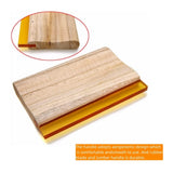 TECHTONGDA 13inch Screen Printing Squeegee Wood Handle Blade Ink Scraper Rubber Tools 75 Durometer 33cm Oiliness