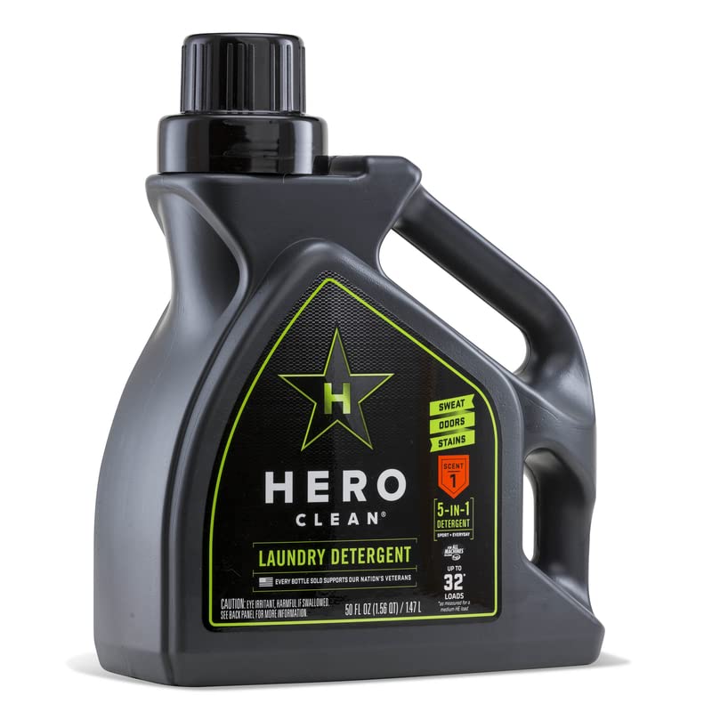 Hero Clean Juniper Scent Laundry Detergent Liquid 50 oz. - Case of: 66