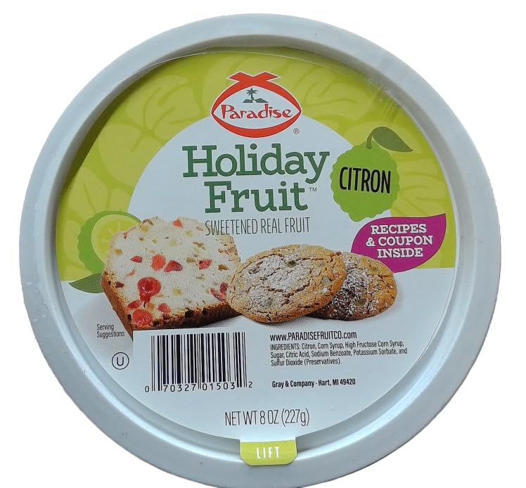 Paradise Diced Citron, 8 Ounce
