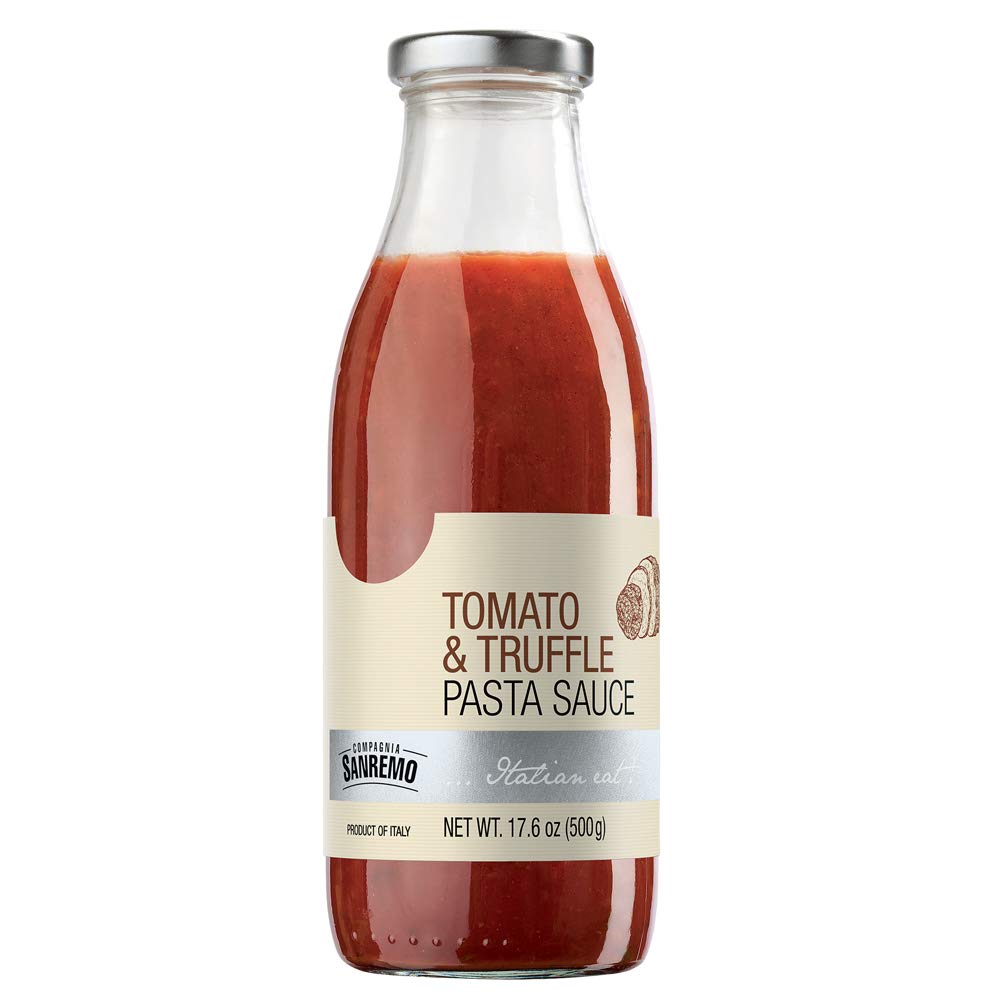 Compagnia Sanremo Pasta Sauce Sanremo Italian Fresh Tomato & Truffle Pasta Sauce - 100% Fresh Italian Ingredients, Non-GMO - 17.6 Oz (Pack Of 1)