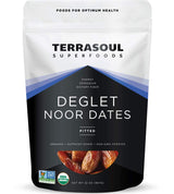 Terrasoul Superfoods Organic Deglet Dates, 2 Lbs - Pitted | Fresh | Natural Sweetener