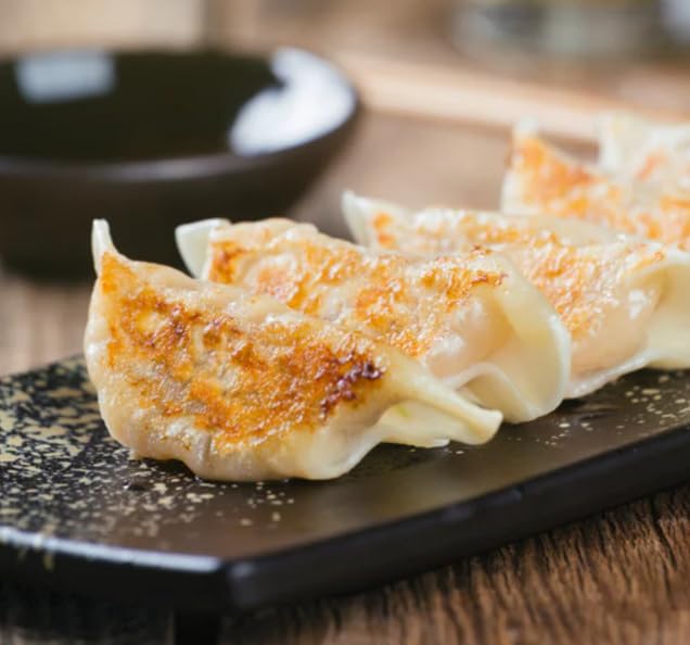 New York Steak & Seafood Dumpling Combo - 90 Count Pork, Shrimp & Vegetarian Potstickers - Authentic Asian Dumplings - Frozen, Easy to Cook, Steamed