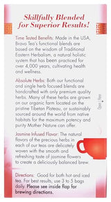 Bravo Tea Blood Pressure Caffeine Free 20 Tea Bags