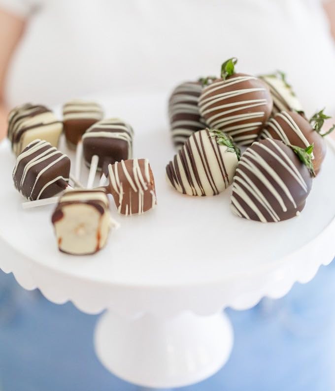 From You Flowers Strawberries & Cheesecake Pops - 6 Chocolate Covered Strawberries & 6 Cheesecake Pops Gift for Birthday & Celebration