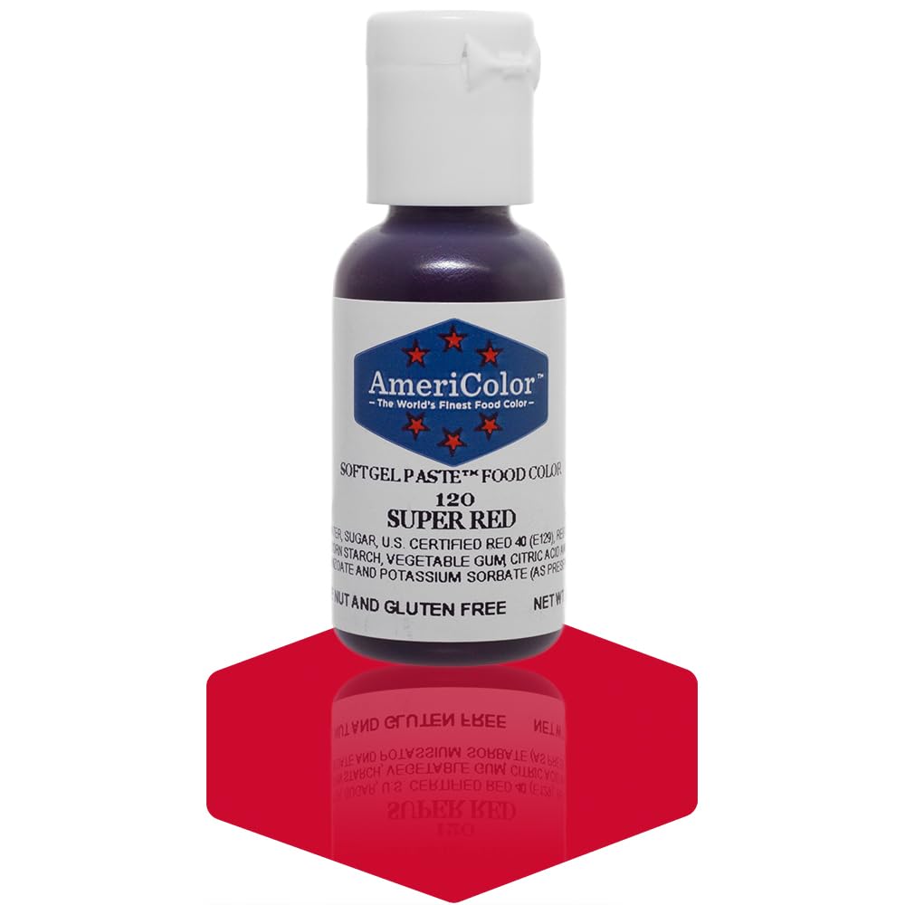 AmeriColor Super Red Soft Gel Paste, .75oz