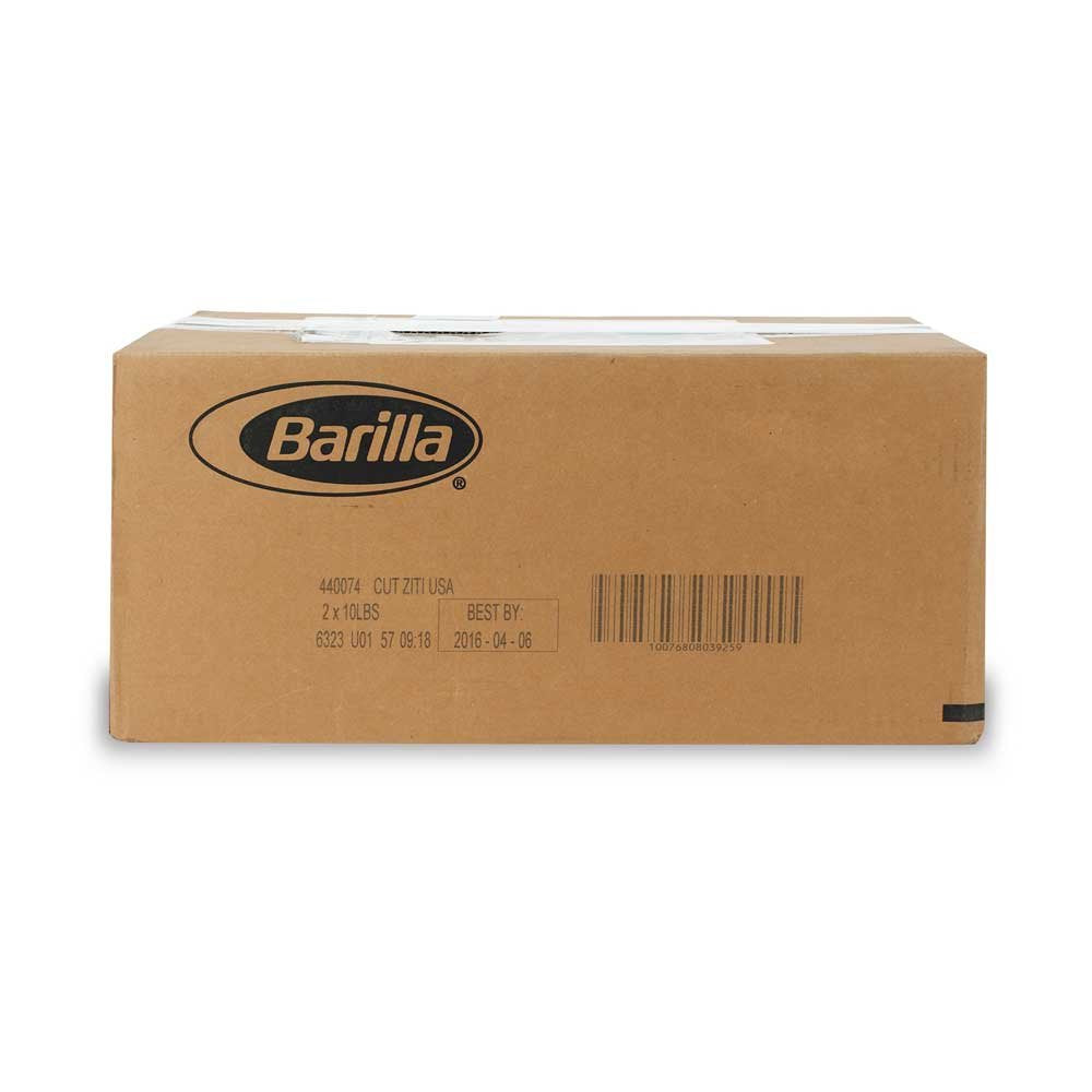 Ziti Cut Pasta, 10 Pound -- 2 Case