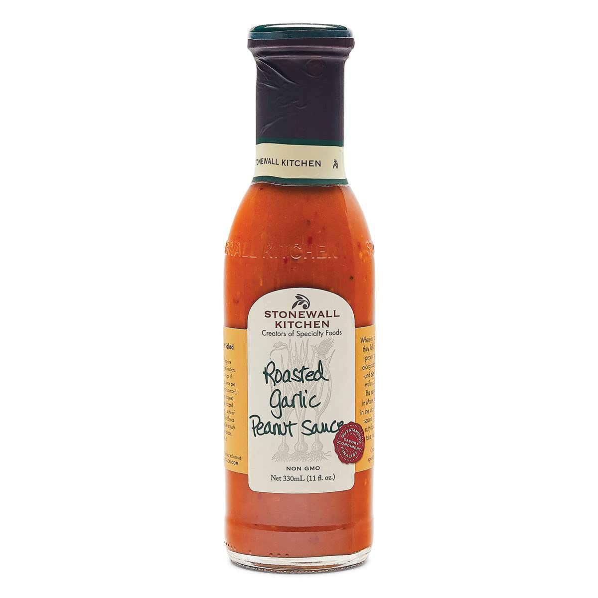STONEWALL KITCHENS Sauce Rstd Grlc Peanut, 11 OZ