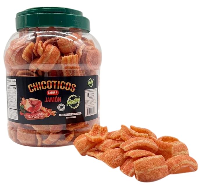 Chicoticos Nezka Jamón - Cuban Delicious Ham Flavored Crunchy Snacks - 6 Oz