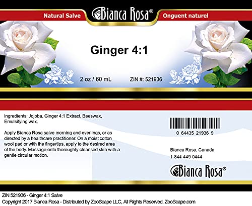 Bianca Rosa Ginger 4:1 Salve (2 oz, ZIN: 521936) - 2 Pack