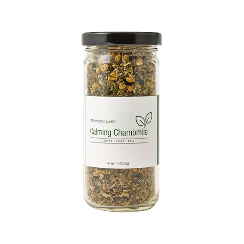 Chamomile Loose Leaf Tea, Pure Natural Herbal Tea Blend with Elderberry, Red Raspberry Leaf and Peppermint (2 ounce)