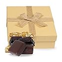 Gourmet Dark Chocolate Covered Peanut Brittle Gift Box by Its Delish, 16 Oz (1 LB) | English Toffee Squares | Handmade Old-Fashioned Style