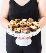 From You Flowers Chocolate Brownie Bites - 15 Belgian Dipped Brownie Bites with Assorted Candy Toppings for Birthday & Celebration