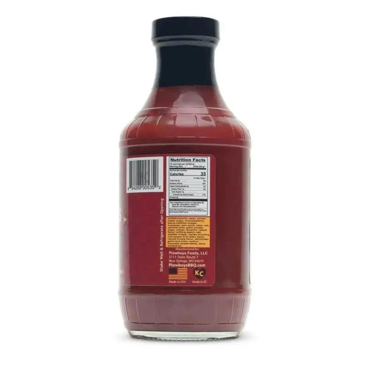 Plowboys KC Crossroads BBQ Sauce - Authentic Kansas City Style Barbecue Sauce - Sweet, Savory & Smoky BBQ Sauce for Chicken, Ribs, Pork & Beef (KC