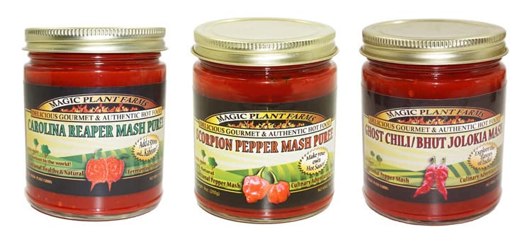 Super Hot Pepper Mash Collection! Carolina Reaper + Scorpion + Ghost Pepper Mash!
