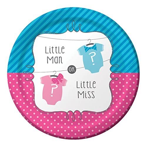 Creative Converting 8 Count Sturdy Style Paper Lunch Plates, 7", Bow Or Bowtie