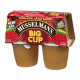Musselman's Apple Sauce Big Cup Cinnamon - 4 CT