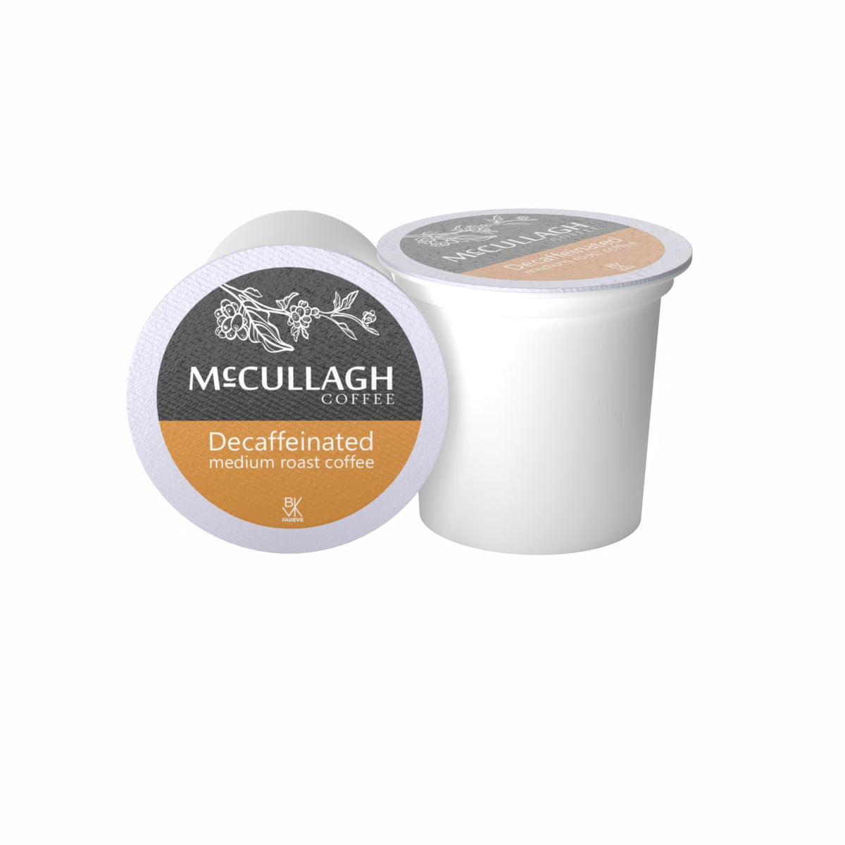 McCullagh Coffee Decaffeinated Breakfast Blend Single Serve Coffee 96 Count Medium Roast