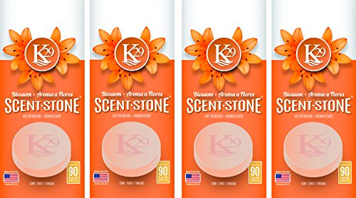 Sterling Teal (K16001-4) K29 'Blossom' Stone Air Freshener, (Pack of 4)