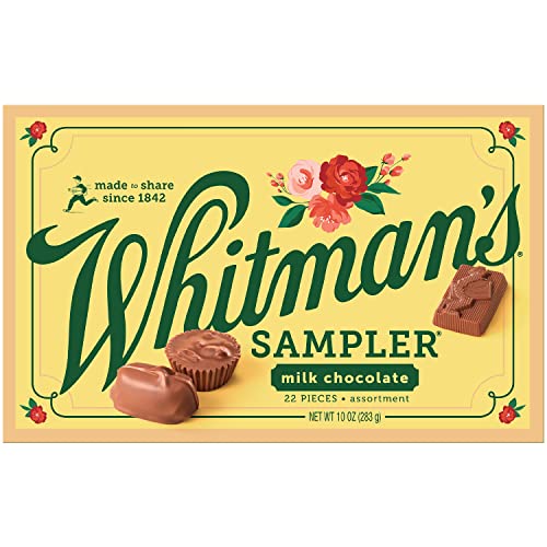 Whitman's Sampler Mother's Day Milk Chocolates Gift Box, 10 Ounce (22 Pieces)