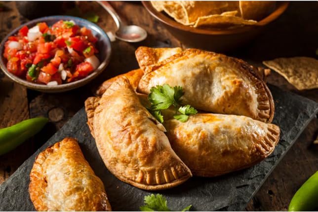New York Steak & Seafood Handcrafted Empanadas - 24 of Golden Fried or Baked Empanadas with 3-4 Minutes Fry Time (Beef (Pack of 24))