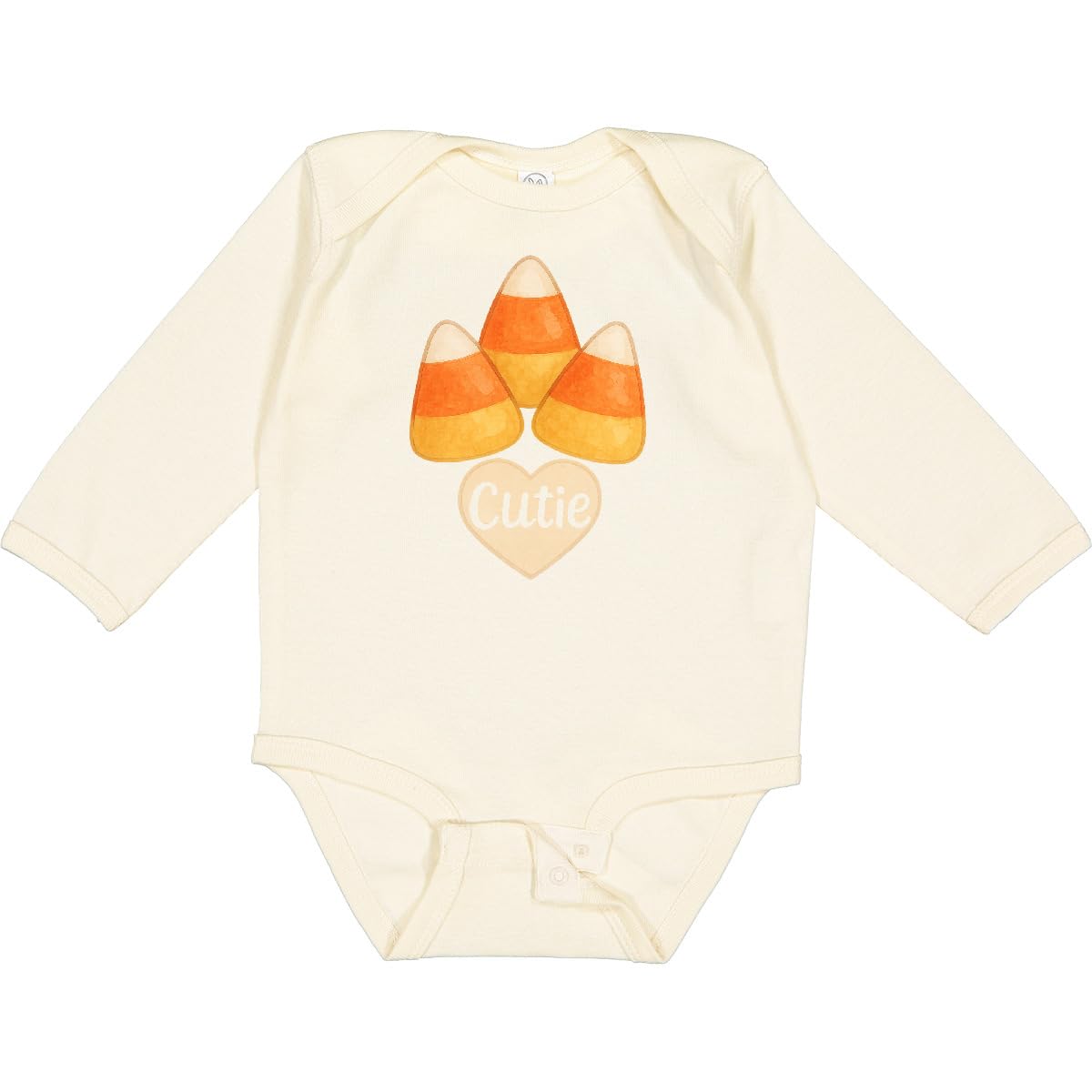 inktastic Candy Corn Cute Long Sleeve Creeper 12 Months Natural 46d33