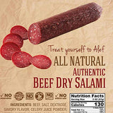 Alef Beef Salami Evreyskaya (Jewish) 1.5 Lb - Cured Charcuterie Meat, Perfect Hard Salami For Deli & Charcuterie Boards