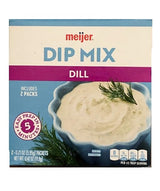 Meijer DILL Dip Mix 2 Packets Included 5 Minute Prep