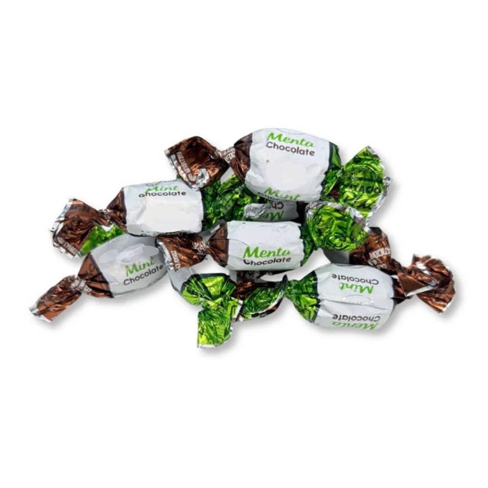 Chocolate Filled Mint Hard Candy - 5 lb (Approx. 420 pieces)