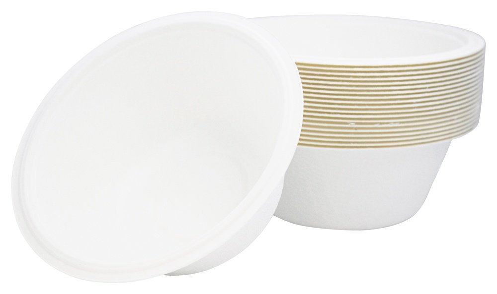 Repurpose 100% Compostable Plant-Based Bagasse Bowls, 16 ounce, 20 Count