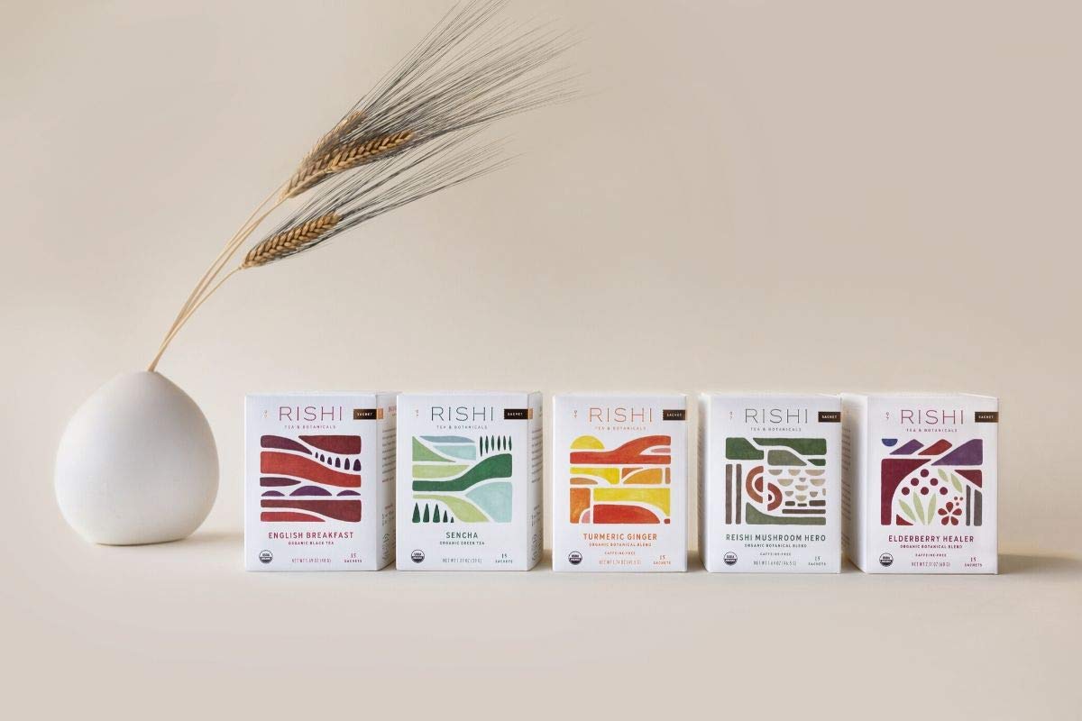 Rishi Tea Masala Chai Herbal Tea - Immune Support, USDA Certified Organic, Highly Caffeinated, Naturally Spiced, Black Tea Blend - 15 Sachet Bags