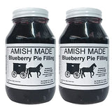 Amish Pie Filling - TWO 32 Oz Jars (Blueberry)
