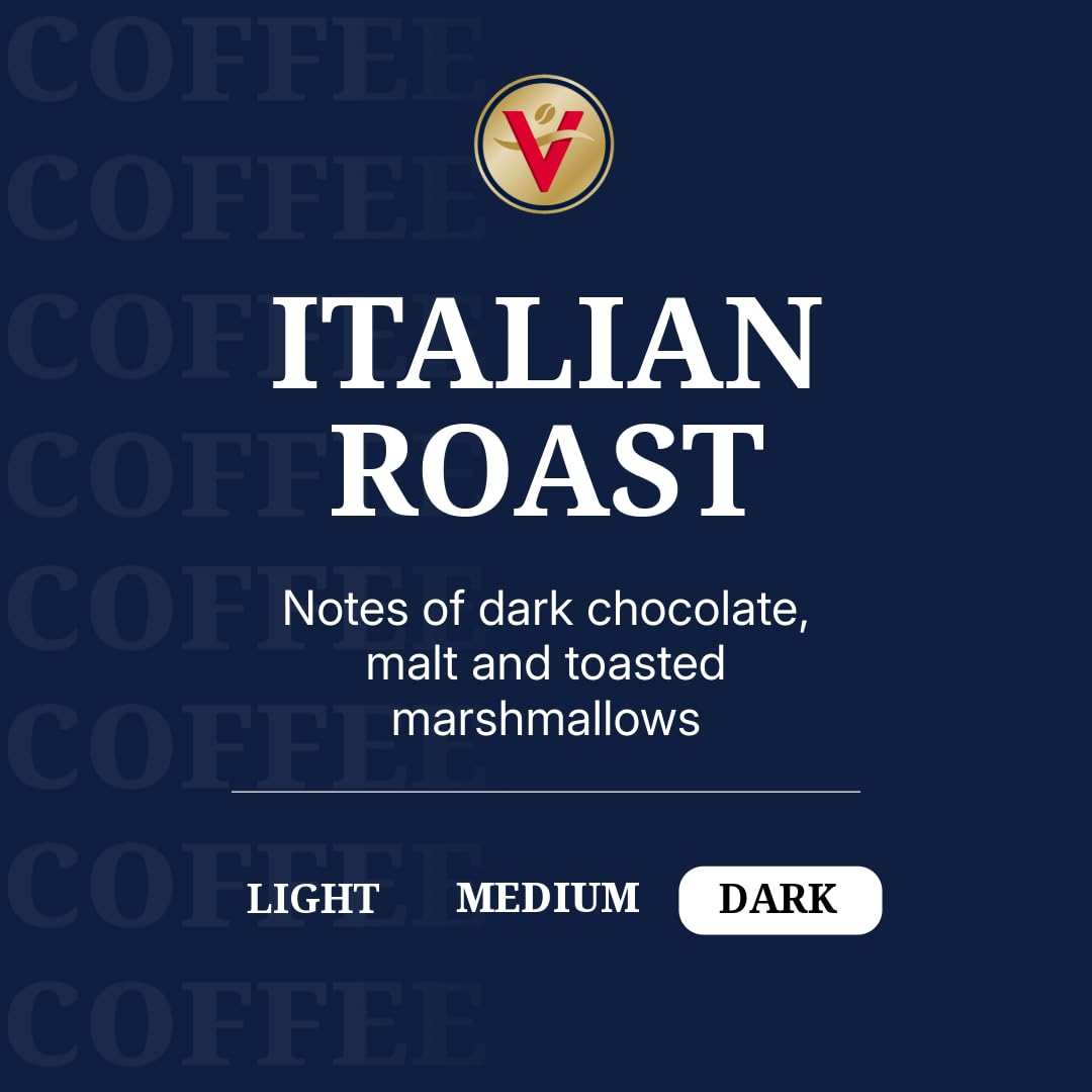 Victor Allen's Coffee Italian Roast, Dark Roast, 80 Count, Single Serve Coffee Pods for Keurig K-Cup Brewers