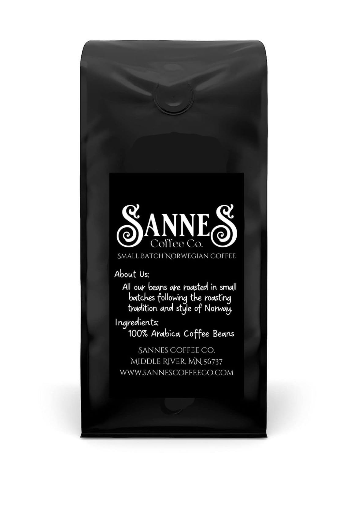 Sannes Coffee Co. Norwegian Coffee-Frokost Blend Light Roast Coffee-Smooth Never Bitter-Resealable bag (Ground, 8 oz)