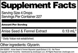 Anise Seed & Fennel Glycerite Liquid Extract (1:5) - No Flavor (1 oz, ZIN: 522037) - 3 Pack