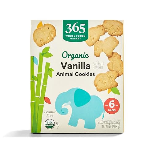 365 by Whole Foods Market, Organic Multi Pack Vanilla Animal Cookie, 6.3 Ounce