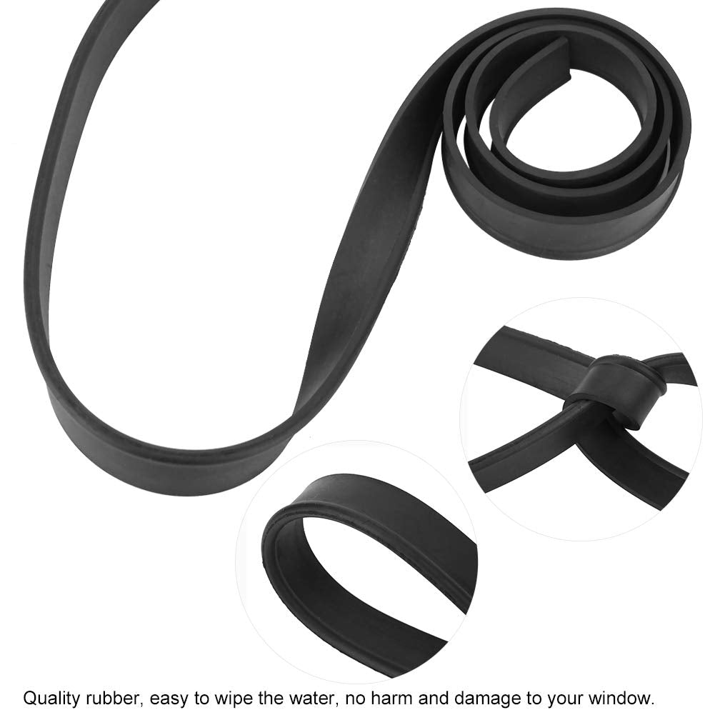 Chazcool Universal Squeegee Replacement Blade, Wide Flexible Rubber Blade for Window Cleaning