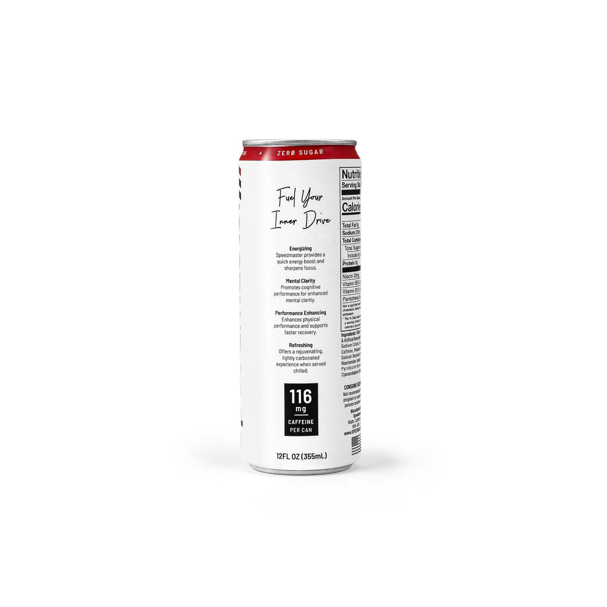 Speedmaster 1-018-001-02 Speedmaster 12oz Energy Drink Zero Sugar
