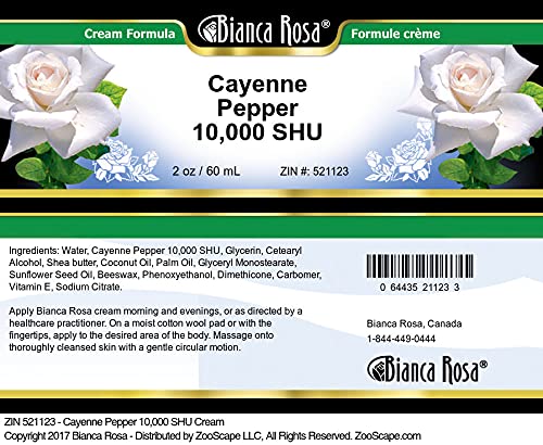 Bianca Rosa Cayenne Pepper 10,000 SHU Cream (2 oz, ZIN: 521123) - 3 Pack