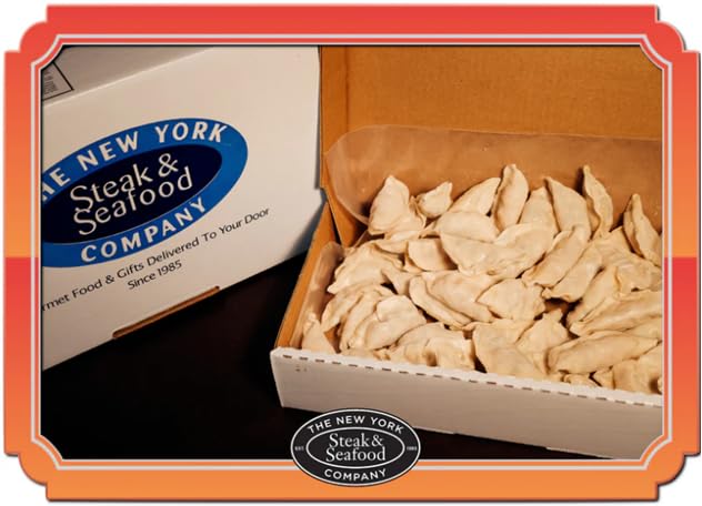 New York Steak & Seafood Dumpling Combo - 90 Count Pork, Shrimp & Vegetarian Potstickers - Authentic Asian Dumplings - Frozen, Easy to Cook, Steamed