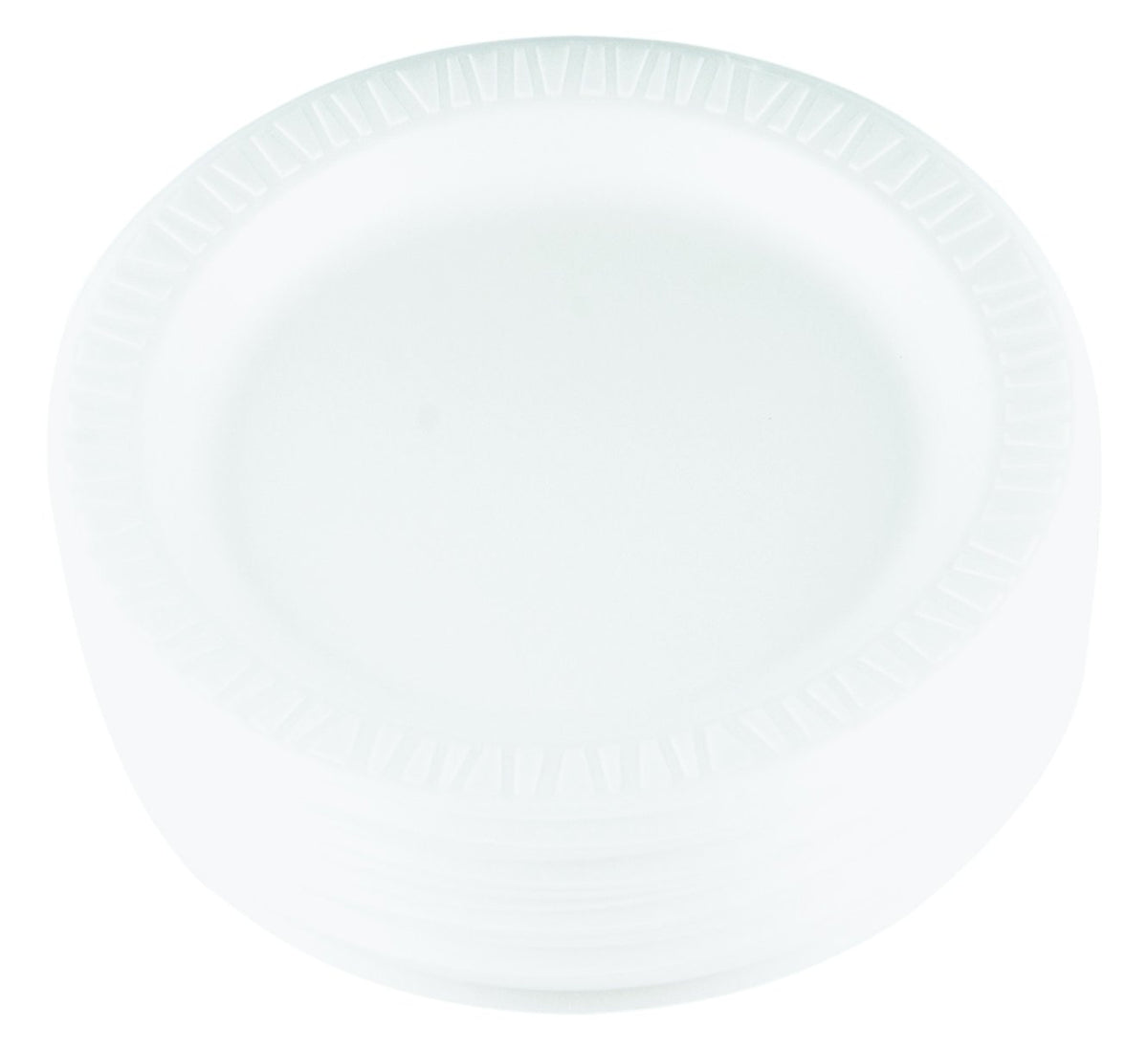 Dart 9PWQR 9 in White Laminated Foam Plate (Case of 500)
