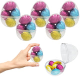 Fruidles Easter Eggs Filled with Chocolate Eggs, Multicolored Foil Wrapped Milk Chocolate, Kosher Certified Dairy (Pack of 72)