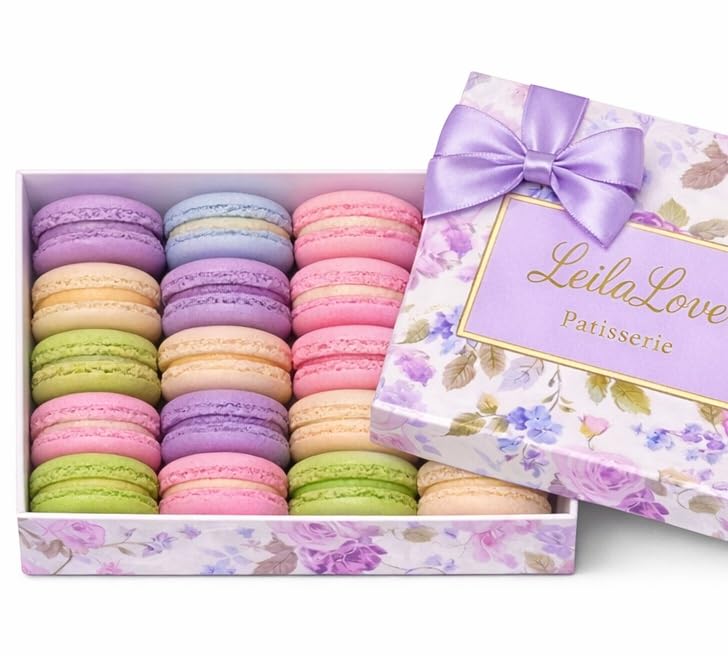 LeilaLove Macarons 10 gift collection of 5 flavors Macarons
