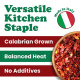 Food to Live Calabrian Hot Chili Pepper Flakes, 2 Pounds - Dried Large-Cut Italian Red Crushed Pepper, Spicy Seasoning. All Natural Vegan, Kosher