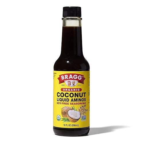 Bragg Organic Coconut Liquid Aminos Seasoning - 10 fl oz - Soy-Free Teriyaki Sauce Substitute - Perfect for Cooking at Home