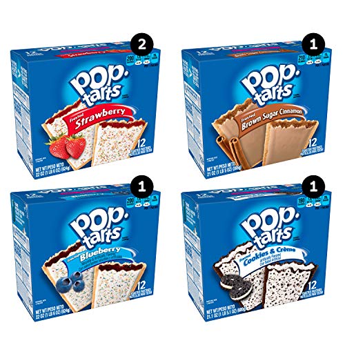 Pop-Tarts Four Flavor Variety Pack, 60 Count