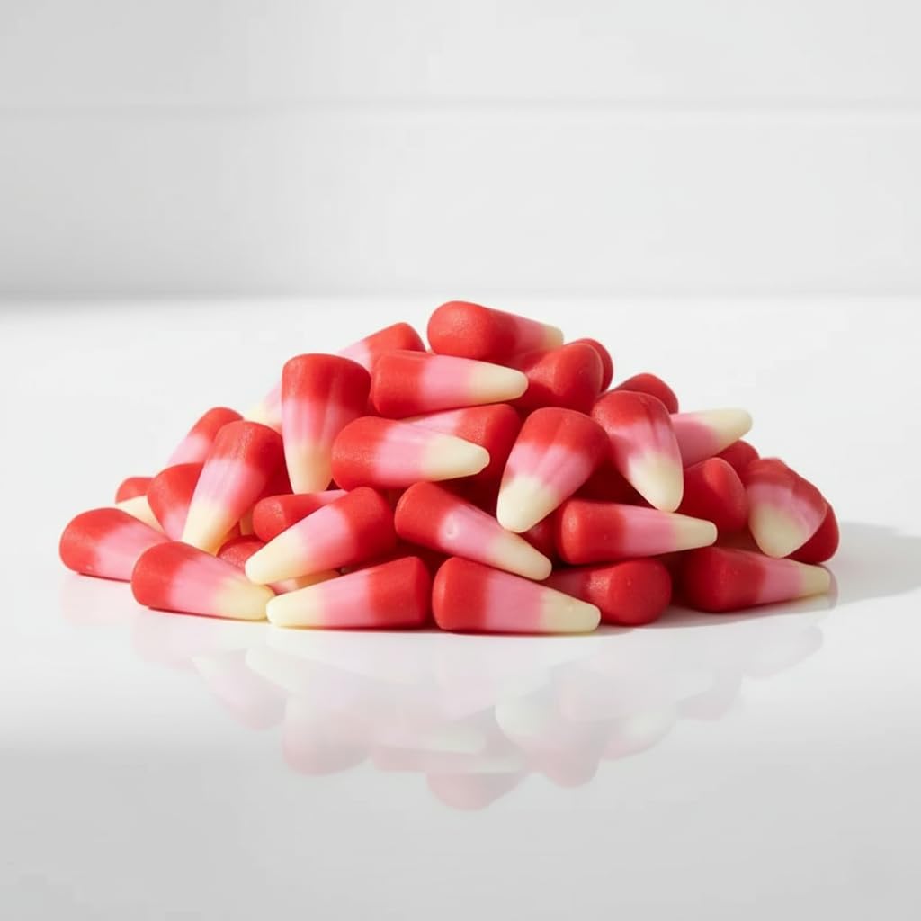 TwistedTreatz Valentine Candy Corn, 8 oz, Pink Red & White, Mixed-Fruit Flavor, Chewy Jelly, Gluten Free (1)
