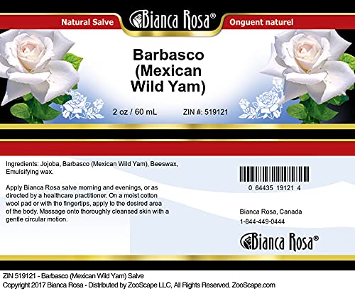 Bianca Rosa Barbasco (Mexican Wild Yam) Salve (2 oz, ZIN: 519121)