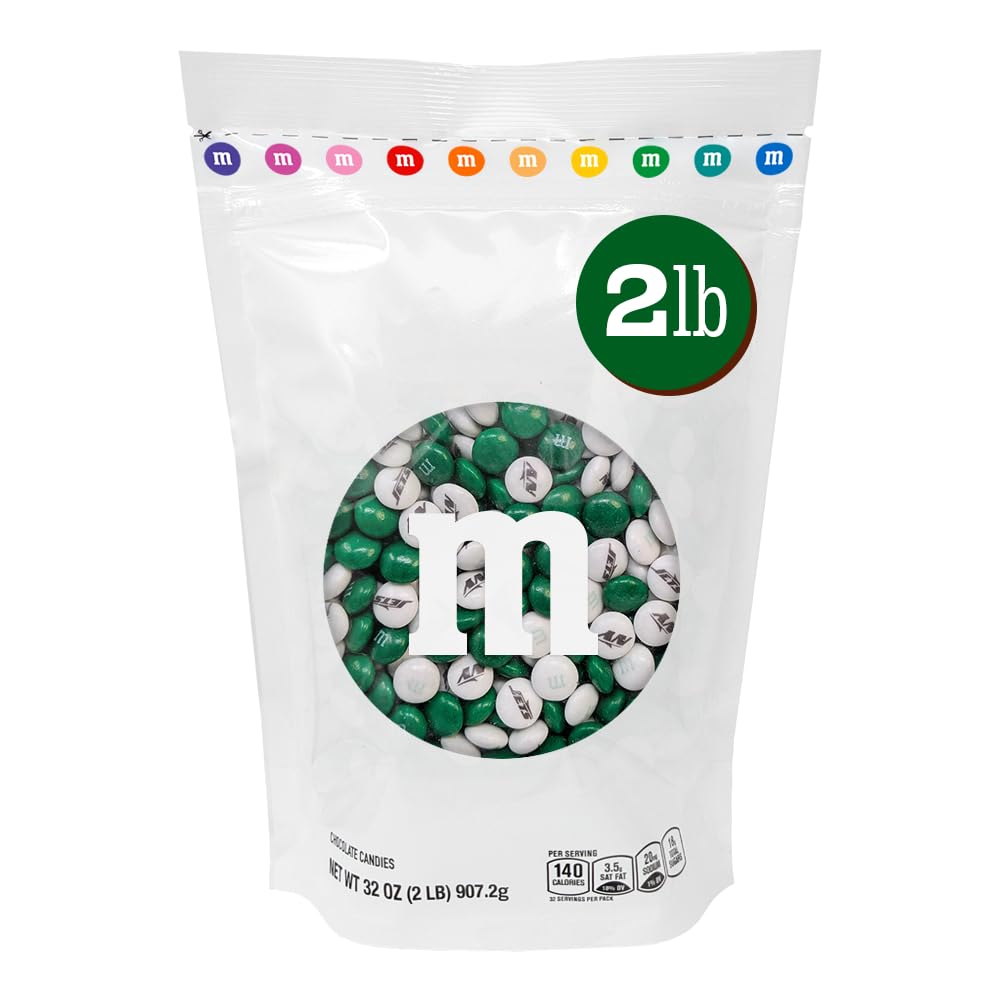 M&M'S NFL New York Jets Milk Chocolate, 2 lb Bulk Bag